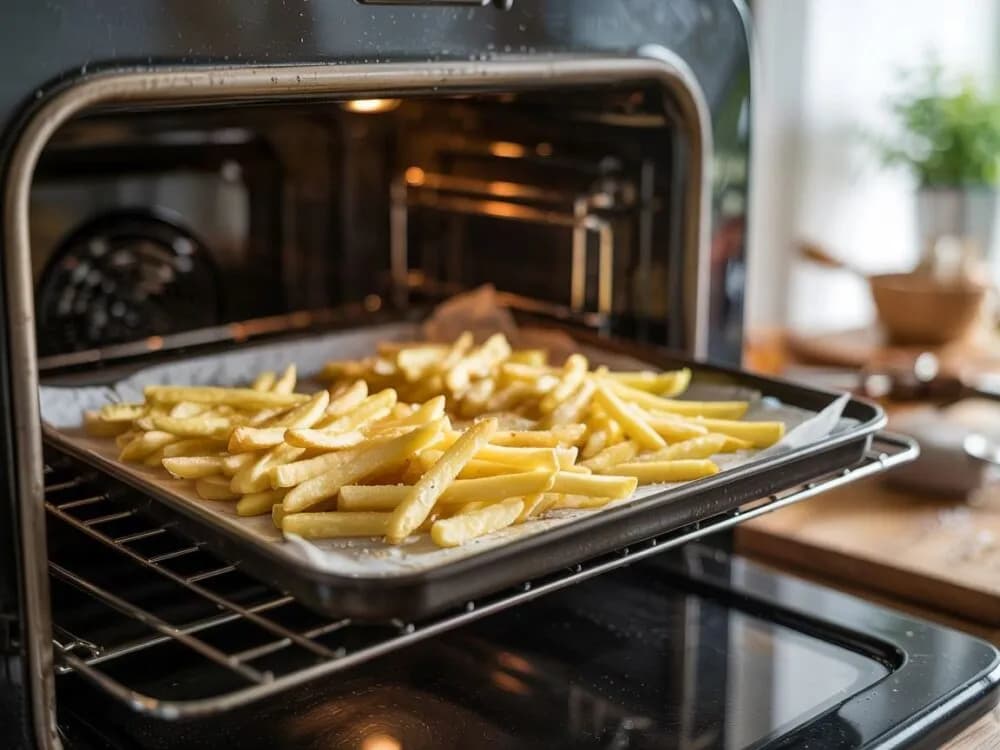 Jak idealnie piec frytki w piekarniku, by były chrupiące?